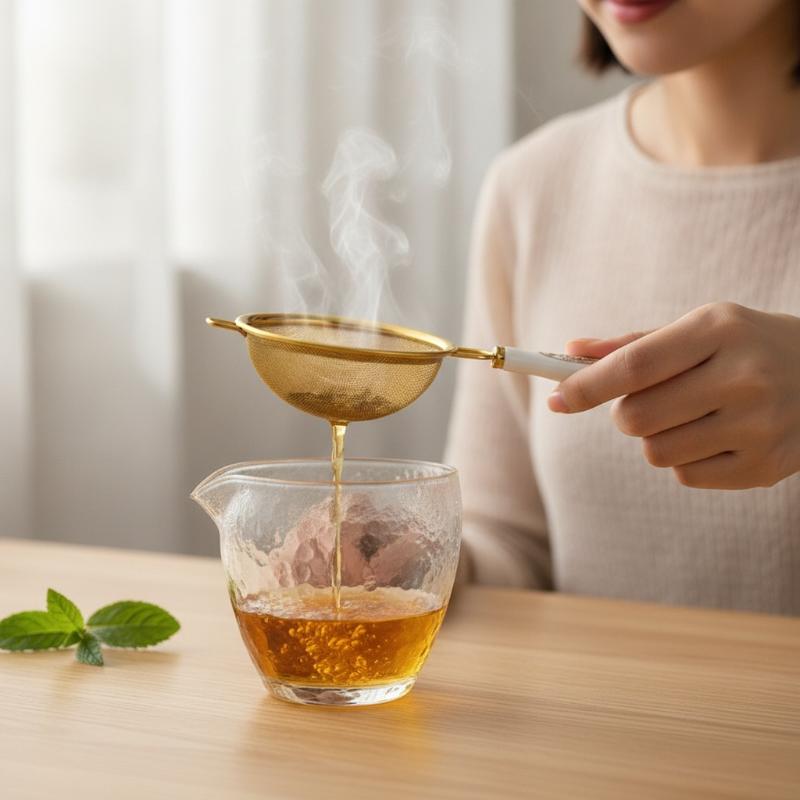 Stainless Steel Tea Strainer D - Herbal Tea ulasan dan harga
