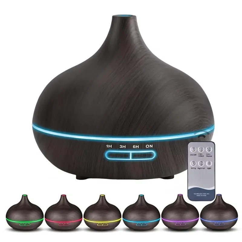 550ml Wood Color USB Aroma Dif - Essential Oils ulasan dan harga