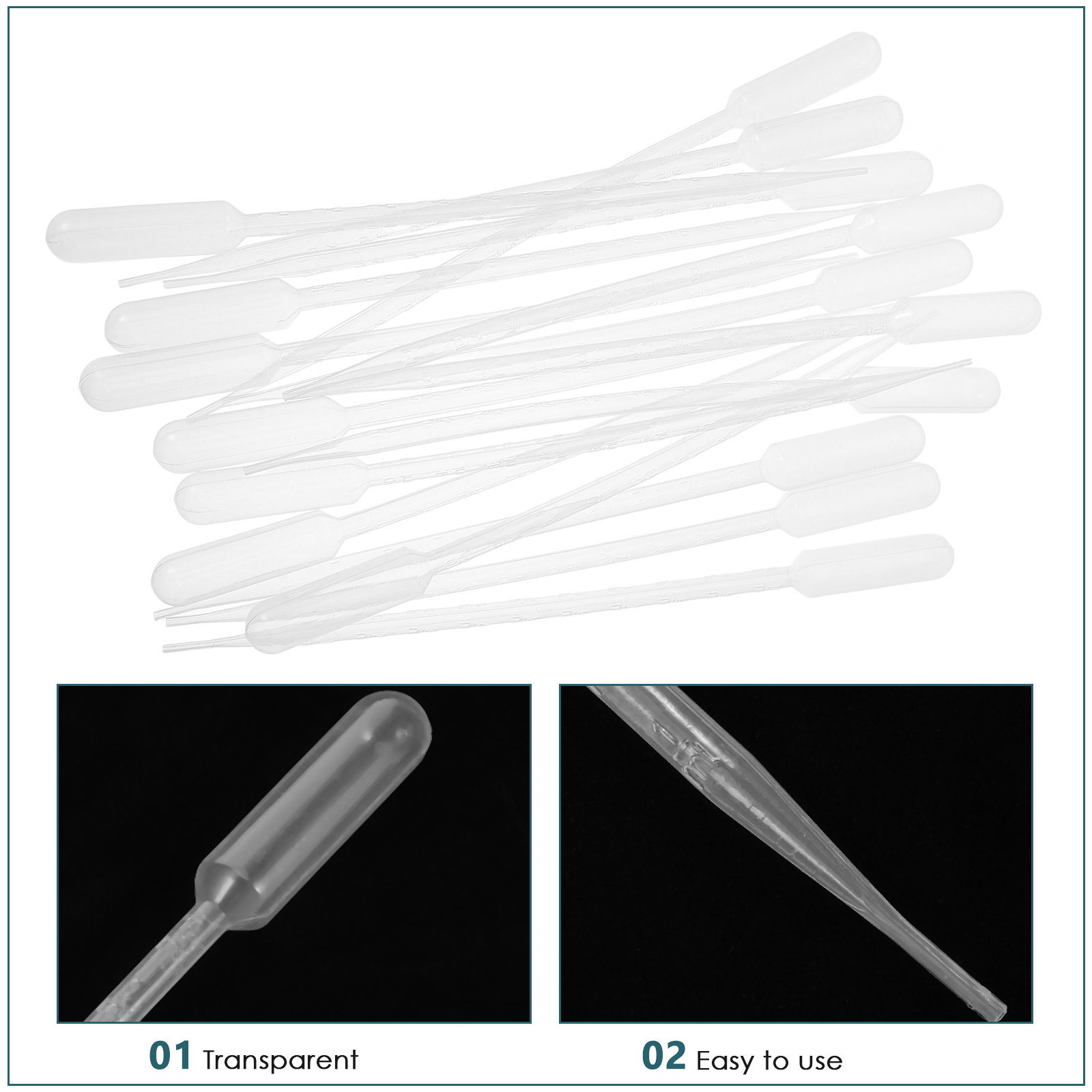 100Pcs Plastic Transfer Pipett - Essential Oils ulasan dan harga