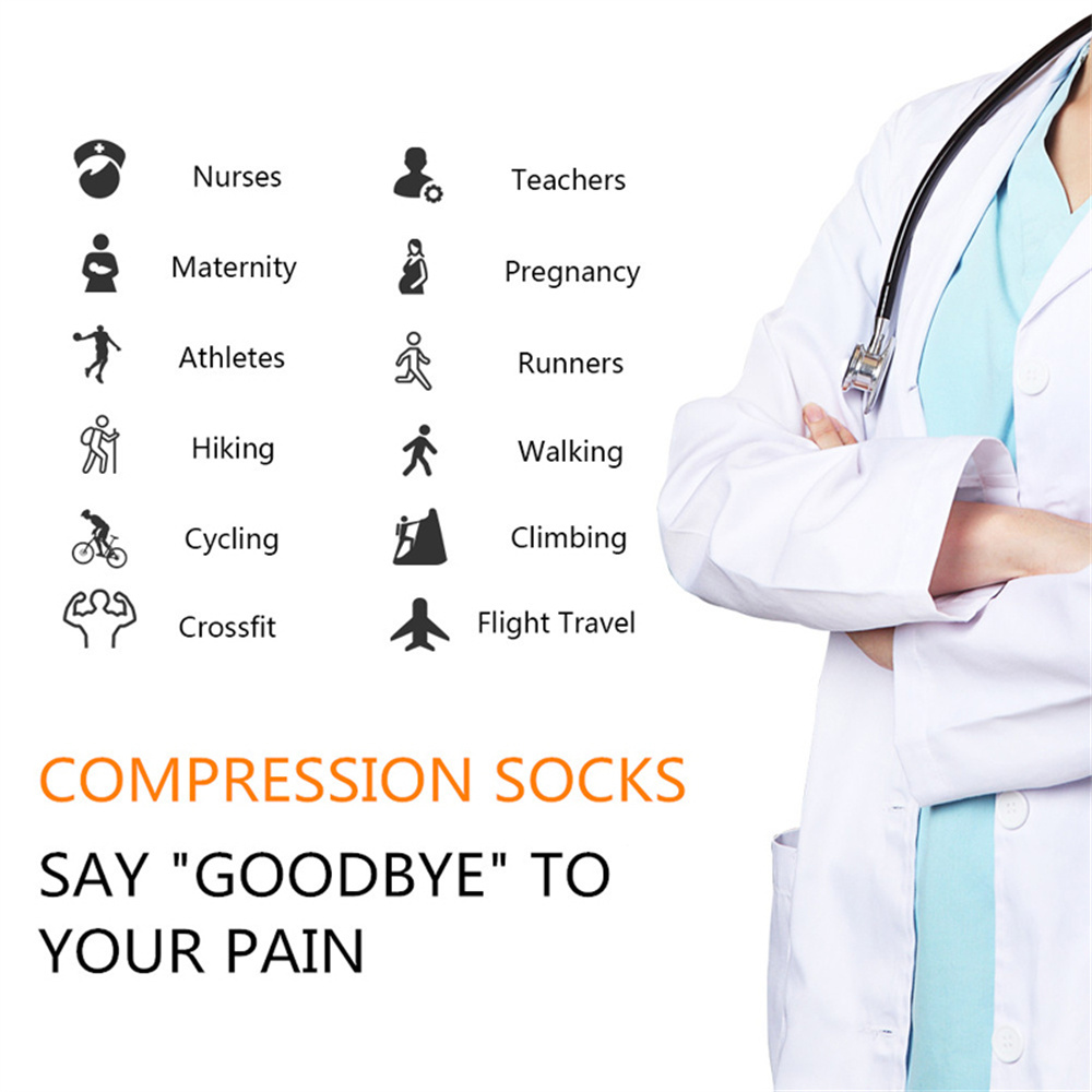 Compression Socks Running Spor - Echinacea ulasan dan harga