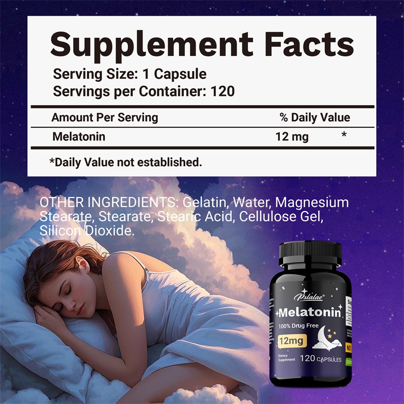 Melatonin 12mg - Relieves Anxi - Health Wellness ulasan dan harga
