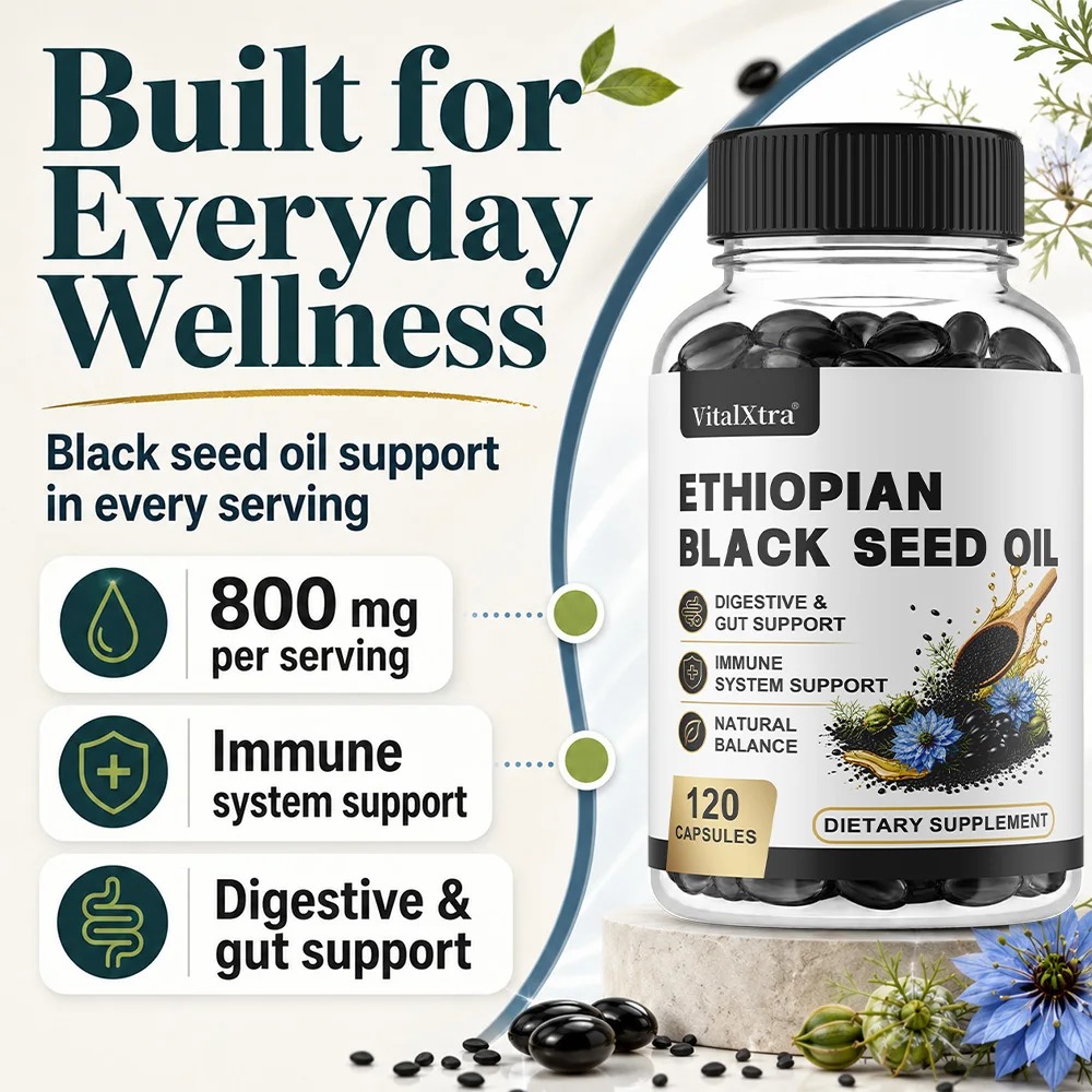 Ethiopian Black Seed Oil Softg - Herbal Supplement ulasan dan harga