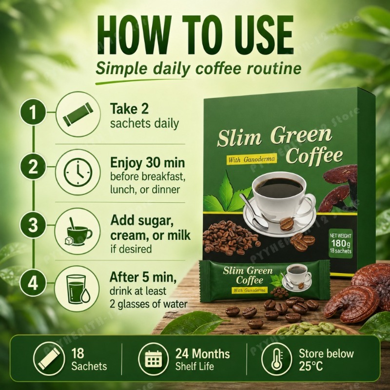 Slim Green Coffee Ganoderma Gr - Chamomile Tea ulasan dan harga