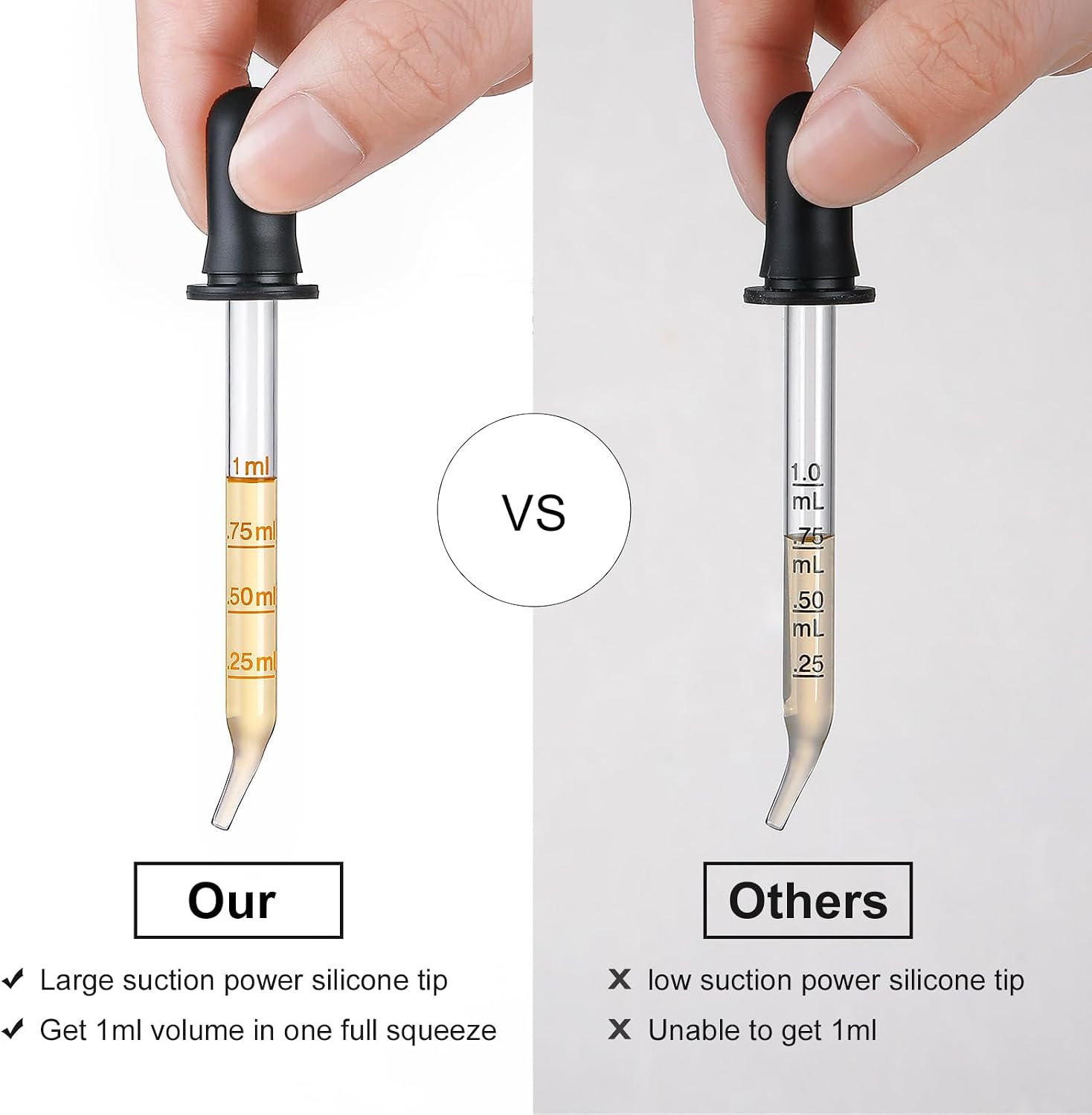 4pcs1 ml glass dropper, with s - Essential Oils ulasan dan harga