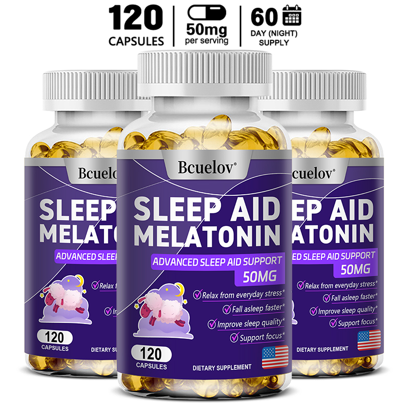 Melatonin 25mg Capsules with L - Herbal Supplement ulasan dan harga